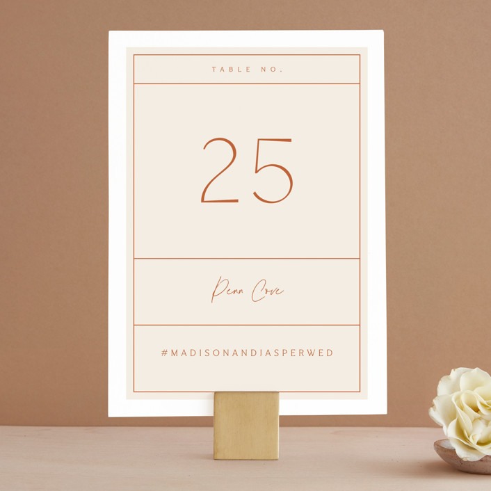 Table One Ticket Modern Ticket Table Numbers by Alethea and Ruth | Minted
