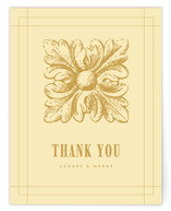 Vintage Label Wedding Thank You Cards