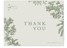 Flat Wedding Thank You Cards