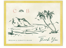 Flat Wedding Thank You Cards