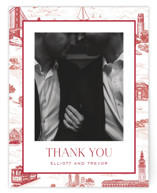 Flat Wedding Thank You Cards