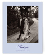 Blooming Crest Wedding Thank You Cards