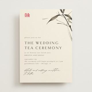 Bambusa Tea Ceremony Invitations