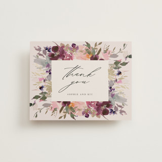 Fleur Foil-Pressed Wedding Thank You Cards