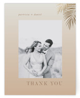 Sunset by the Sea Foil-Pressed Wedding Thank You Cards