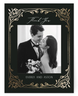 Foil-Pressed Flat Wedding Thank You Cards