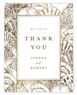 Foil-Pressed Flat Wedding Thank You Cards