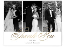 Foil-Pressed Flat Wedding Thank You Cards