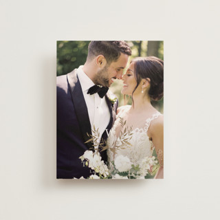 Natural Monogram Foil-Pressed Wedding Thank You Cards