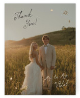 Foil-Pressed Flat Wedding Thank You Cards