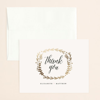 Always Foil-Pressed Wedding Thank You Cards