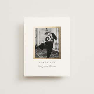 Defined Foil-Pressed Wedding Thank You Cards