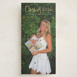 Magnolia Foil-Pressed Tall Graduation Announcements