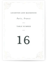 Foil Frame Gloss-Press® Table Numbers