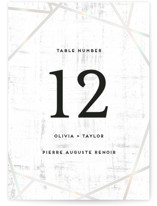Gilded Concrete Gloss-Press® Table Numbers