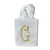 Personalized Linen Tissue Box Cover Tissue Box Cover