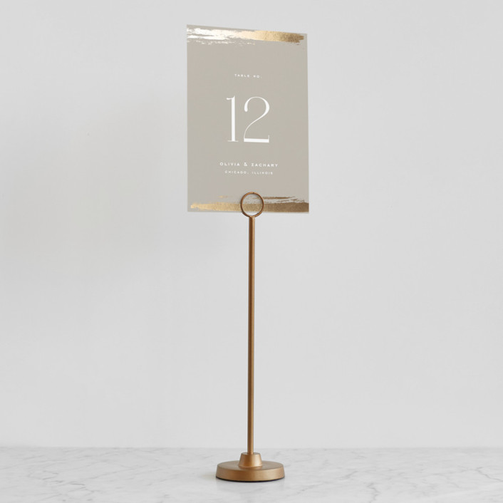 Brass Round Place Card Holders by Minted Minted