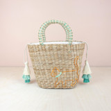 Mini Tote Bag with Embroidered Cat Tote Bag