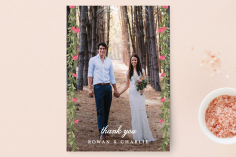 Enchanted Forest Wedding Thank You Postcards