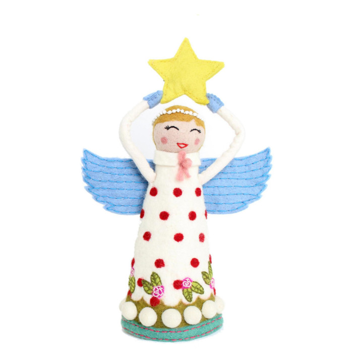 Angel Tree Topper - Joy Natural Tree Toppers by French Knot | Minted