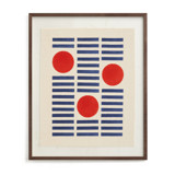 Rhythm Running through You Block Print Textile Art