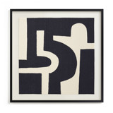 Bold Pathways Block Print Textile Art