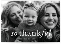 Emphasized Thanks Thanksgiving Cards