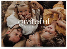 gratefully centered Thanksgiving Cards