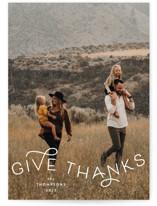 Give Thanks Modern Thanksgiving Cards