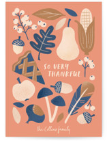 Autumn gathering Thanksgiving Cards