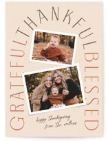 Grateful Thankful Blessed Thanksgiving Cards