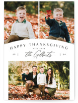 Modern Trio Thanksgiving Cards