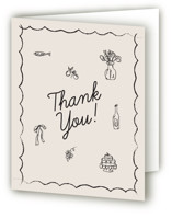 Sketchbook Love Folded Wedding Thank You Cards