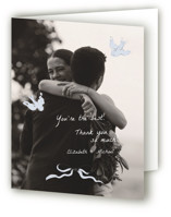 Birds of Paradise Folded Wedding Thank You Cards