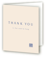 two toned Folded Wedding Thank You Cards
