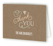 Folded Wedding Thank You Cards