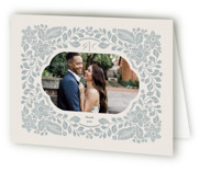 Embroidered Folded Wedding Thank You Cards
