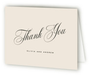 Modern Romance Folded Wedding Thank You Cards