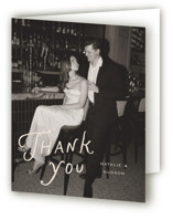 Lovers Folded Wedding Thank You Cards