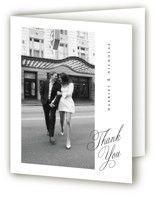 Written with love Folded Wedding Thank You Cards