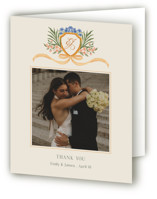 Garden Heirloom Folded Wedding Thank You Cards