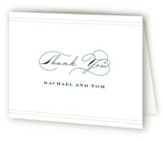 Folded Wedding Thank You Cards