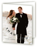 Folded Wedding Thank You Cards