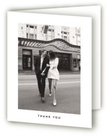 Framed Minimalist Folded Wedding Thank You Cards