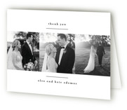 modern minimalist Folded Wedding Thank You Cards