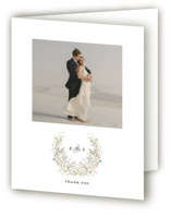 flowering arch Folded Wedding Thank You Cards
