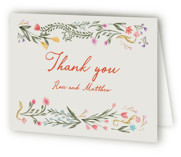 Chantilly Folded Wedding Thank You Cards