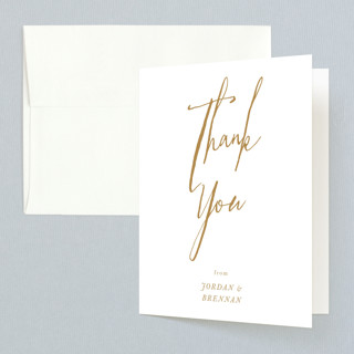 Pastoral Folded Wedding Thank You Cards