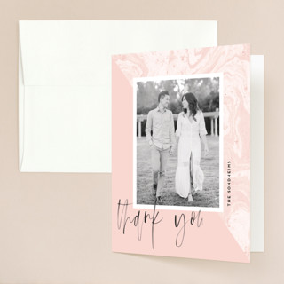 thespian Folded Wedding Thank You Cards