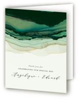Flow Folded Wedding Thank You Cards